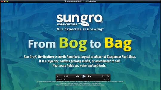 Sun Gro From Bog to Bag Video Screenshot