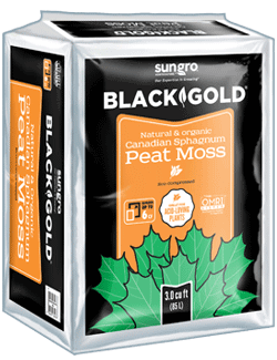Image of Black Gold Natural Organic Canadian Sphagnum Peat Moss 85 liter bag