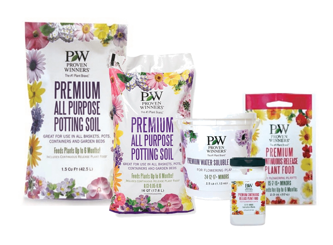 Terreaux d’empotage et engrais de marque Proven Winners