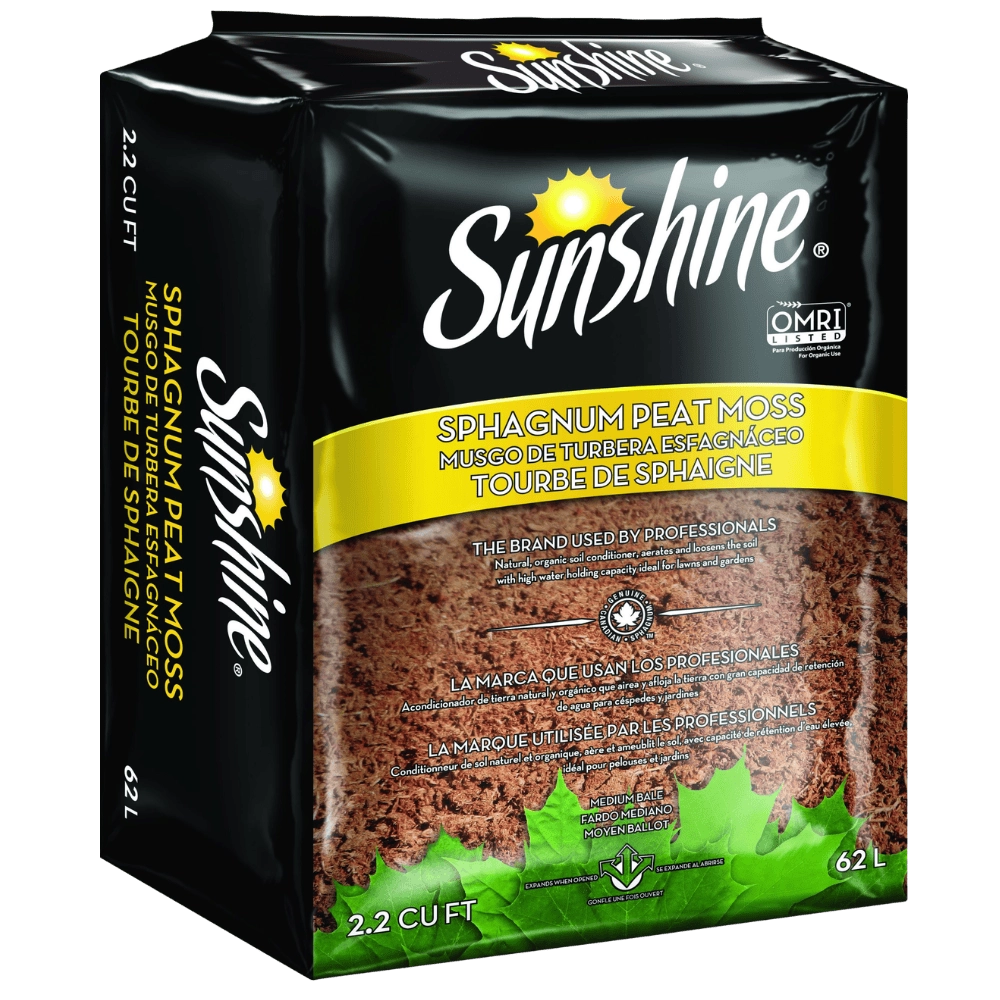 Musgo de Turba Sphagnum Canadiense Sunshine®