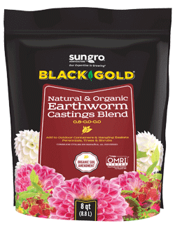 Black Gold® Natural & Organic Earthworm Castings Blend  0.8-0.0-0.0