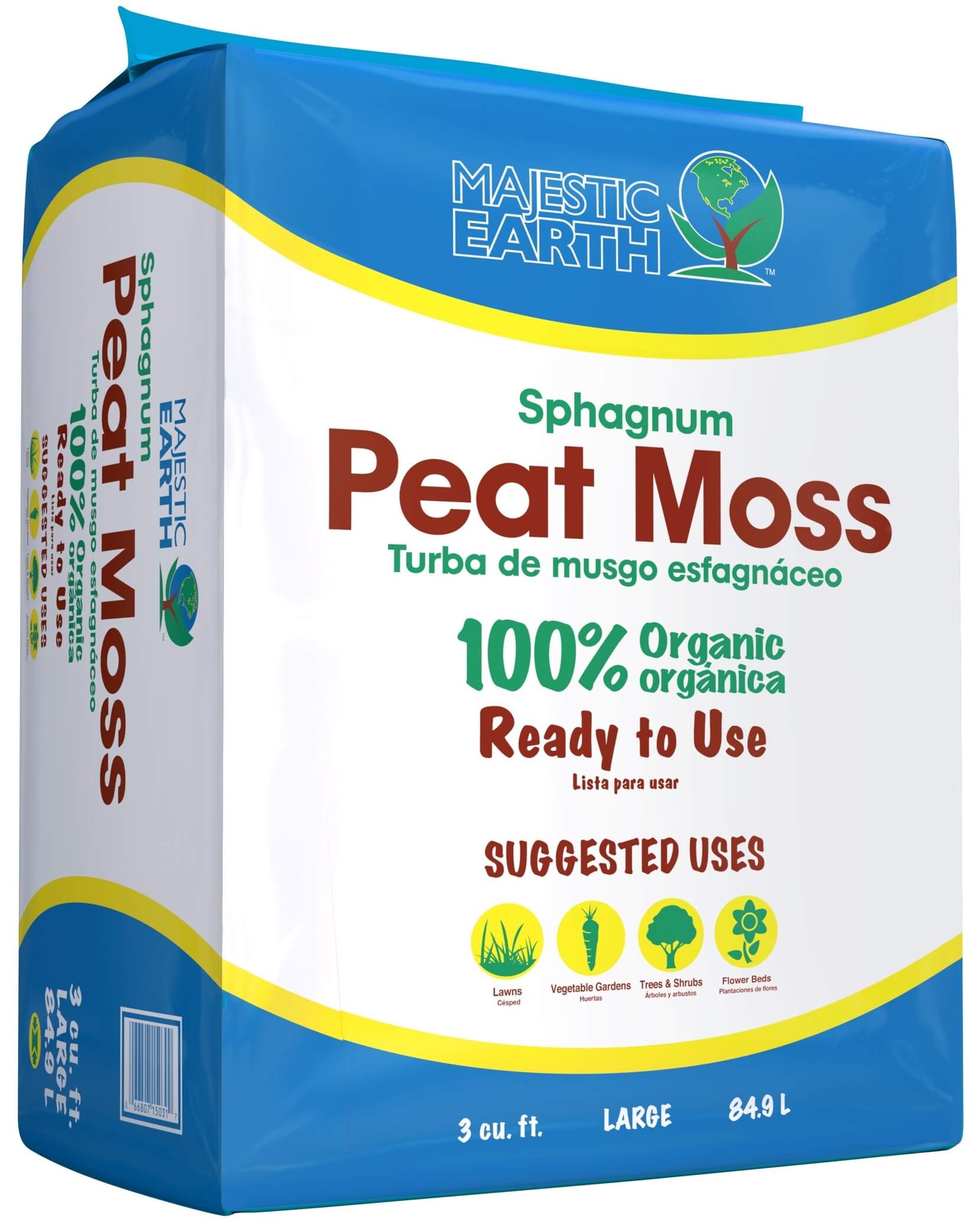 Image of Majestic Earth Sphagnum Peat Moss 84.9 liter bag