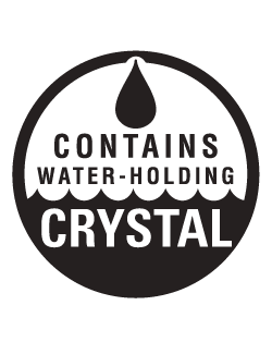 Contains Water-Holding Crystals